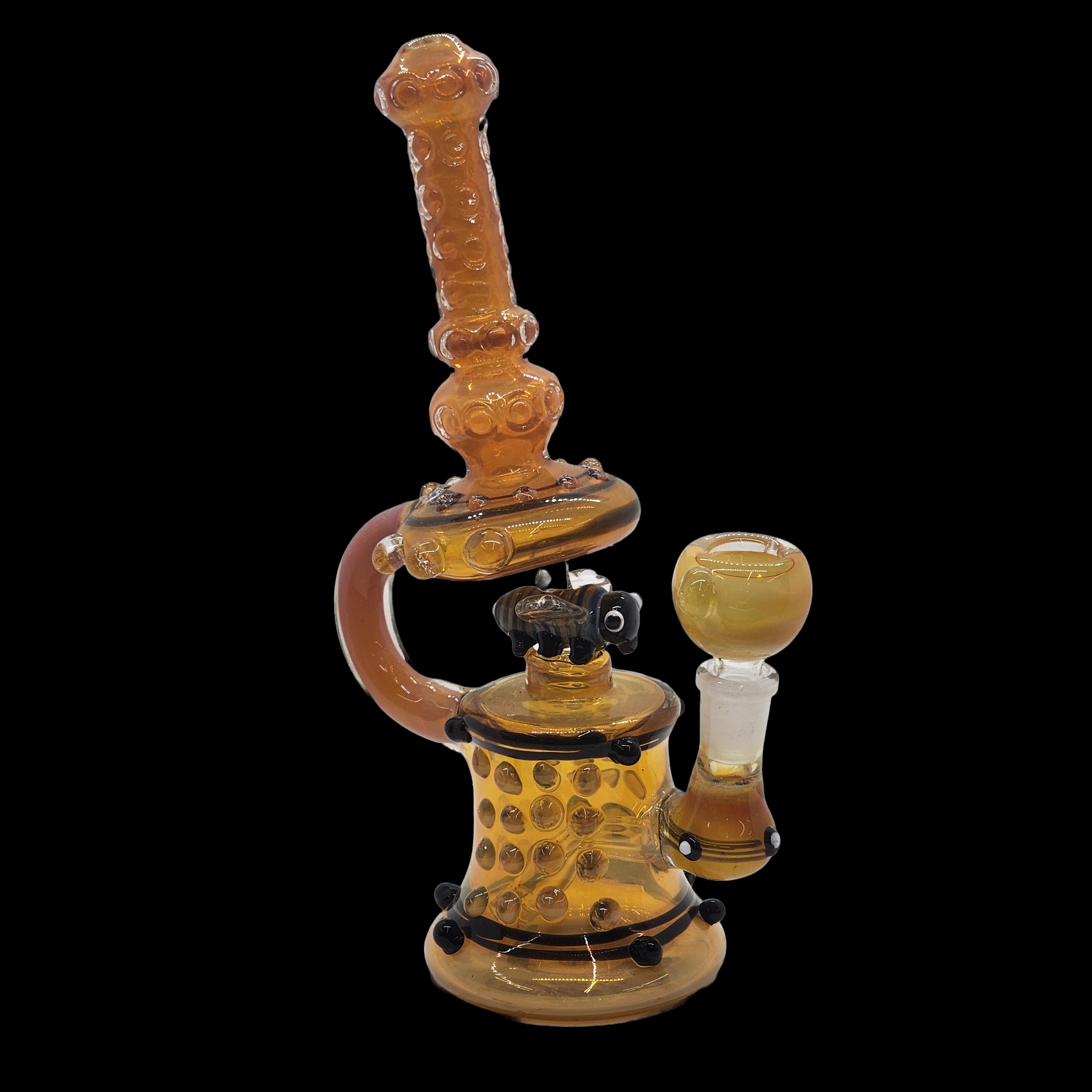 Honey Bee Dab Rig Water Pipe - Quantum Scientific Glass