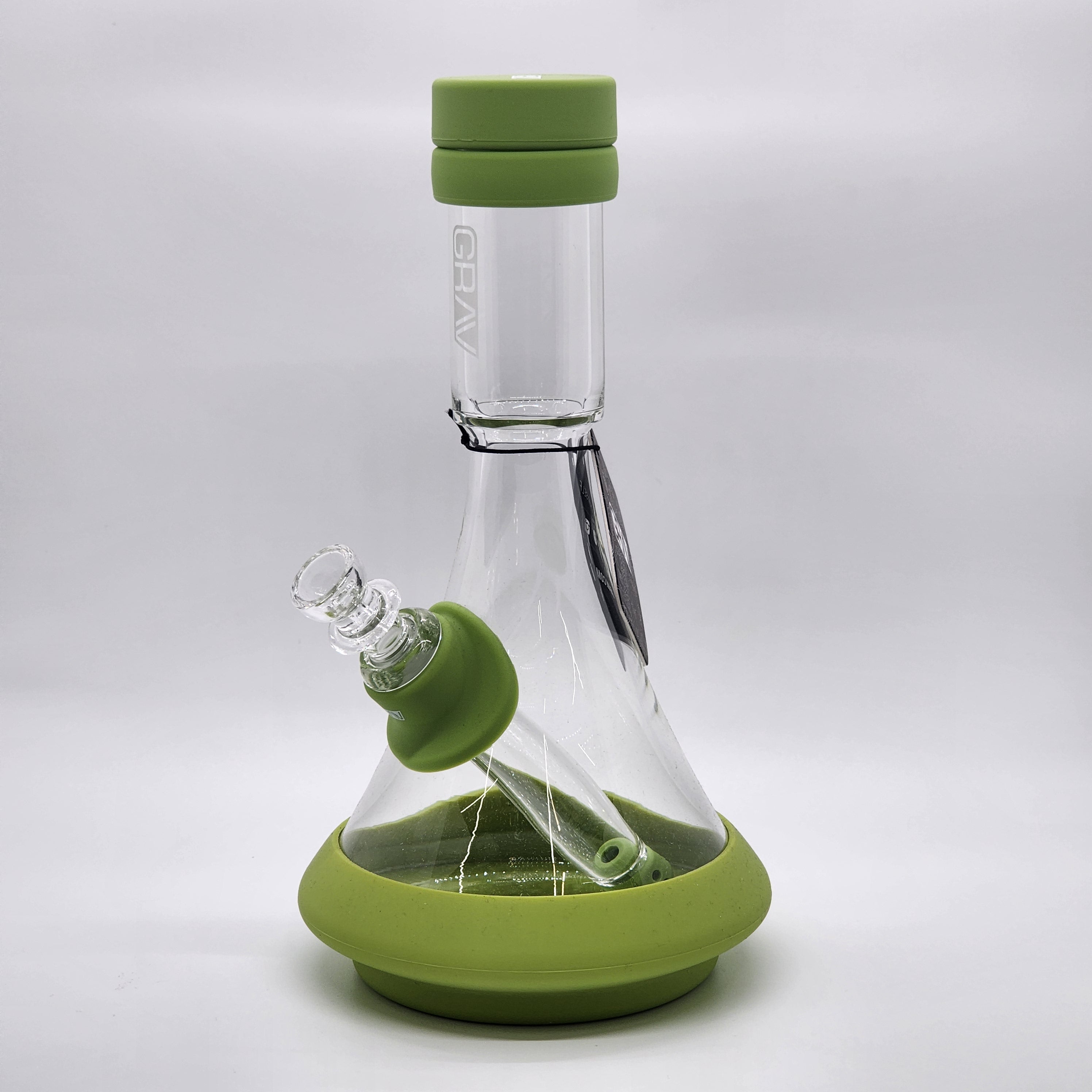 GRAV Deco Beaker with Silicone Accents - Quantum Scientific Glass