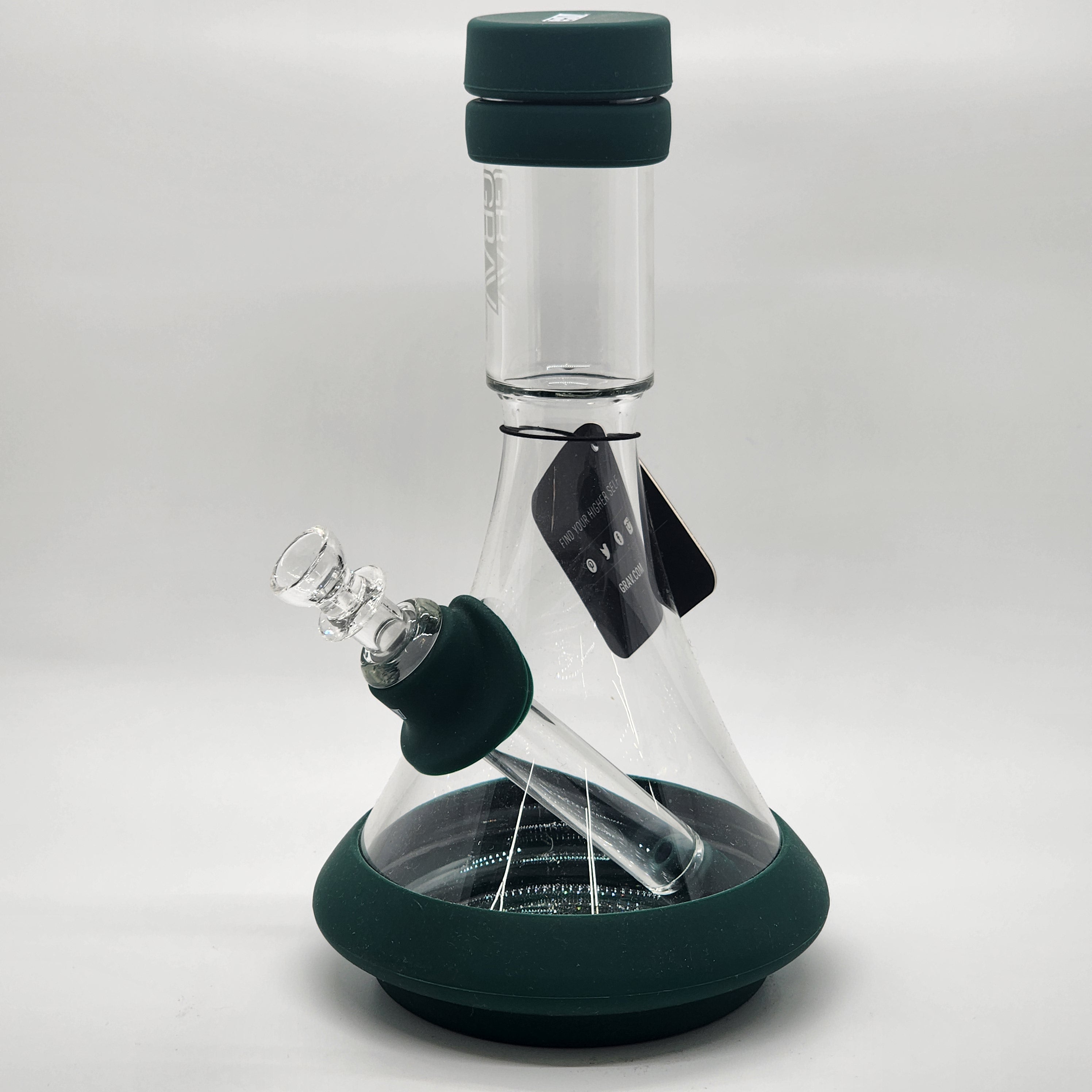 GRAV Deco Beaker with Silicone Accents - Quantum Scientific Glass
