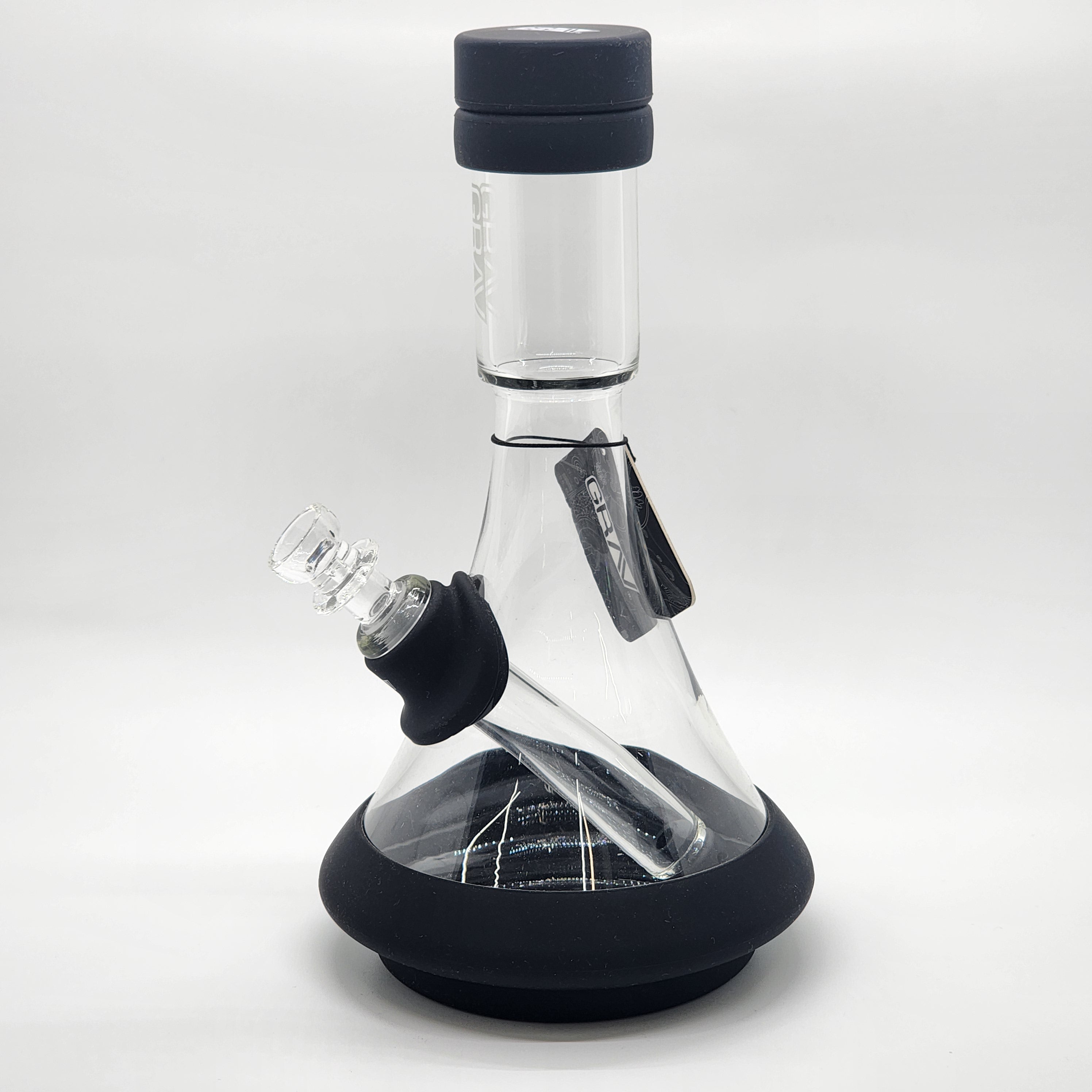 GRAV Deco Beaker with Silicone Accents - Quantum Scientific Glass