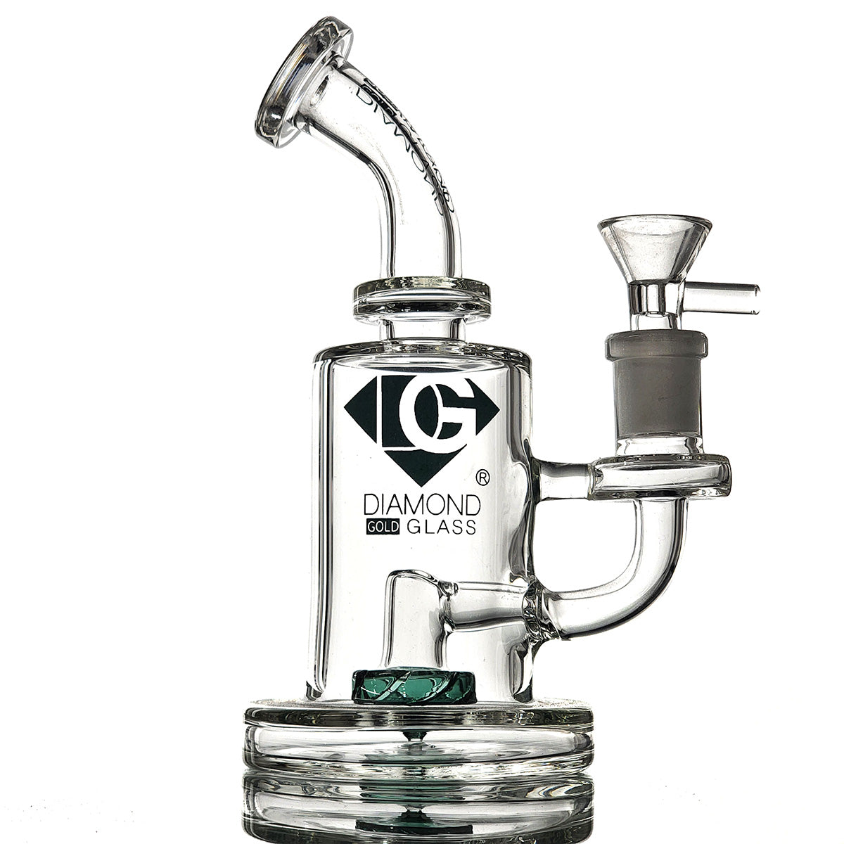 Diamond Glass 6 inch Dab Rig Water Pipe