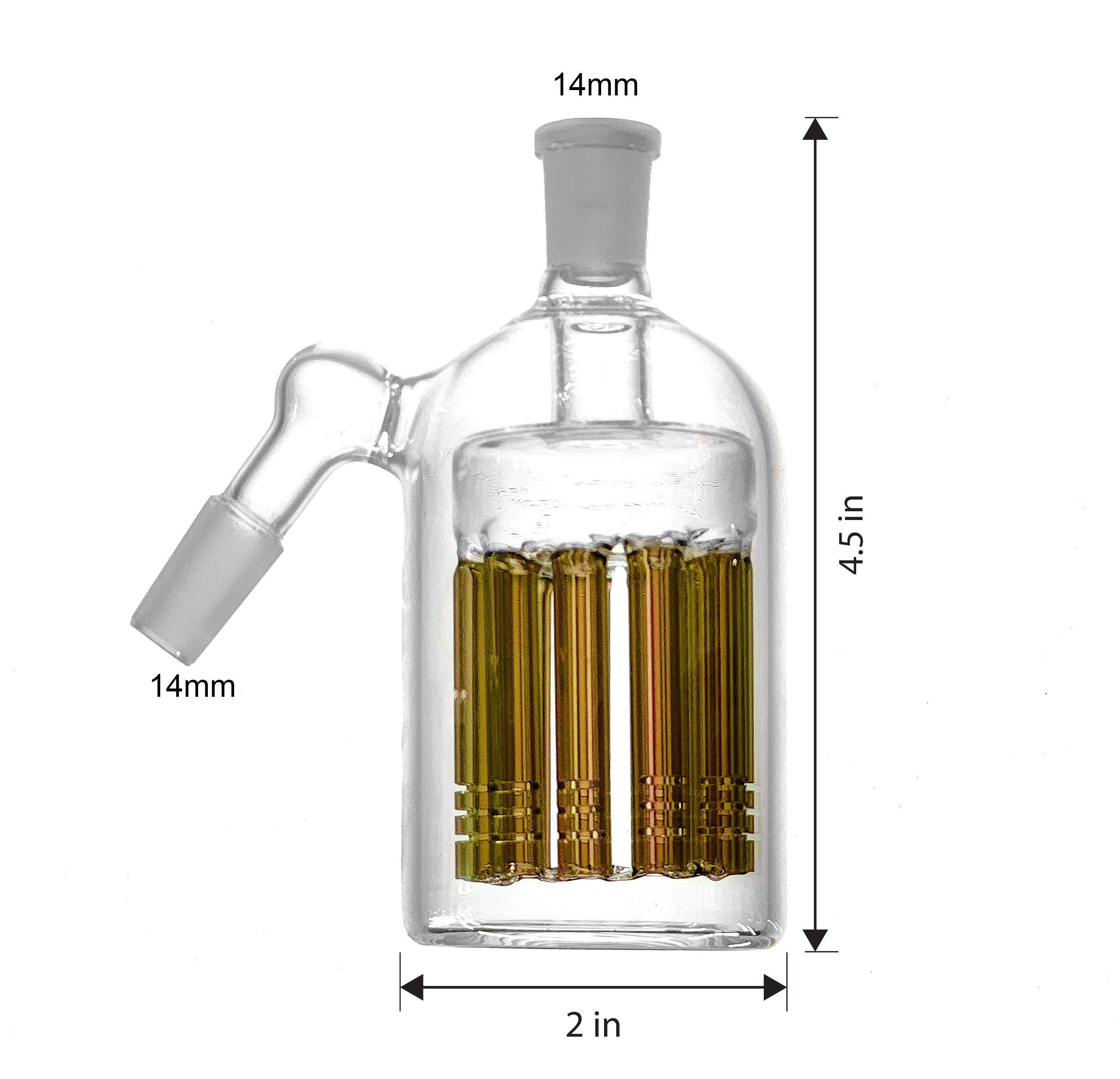 Ash Catcher 45° Degree Angle 14mm with Tree Percolator