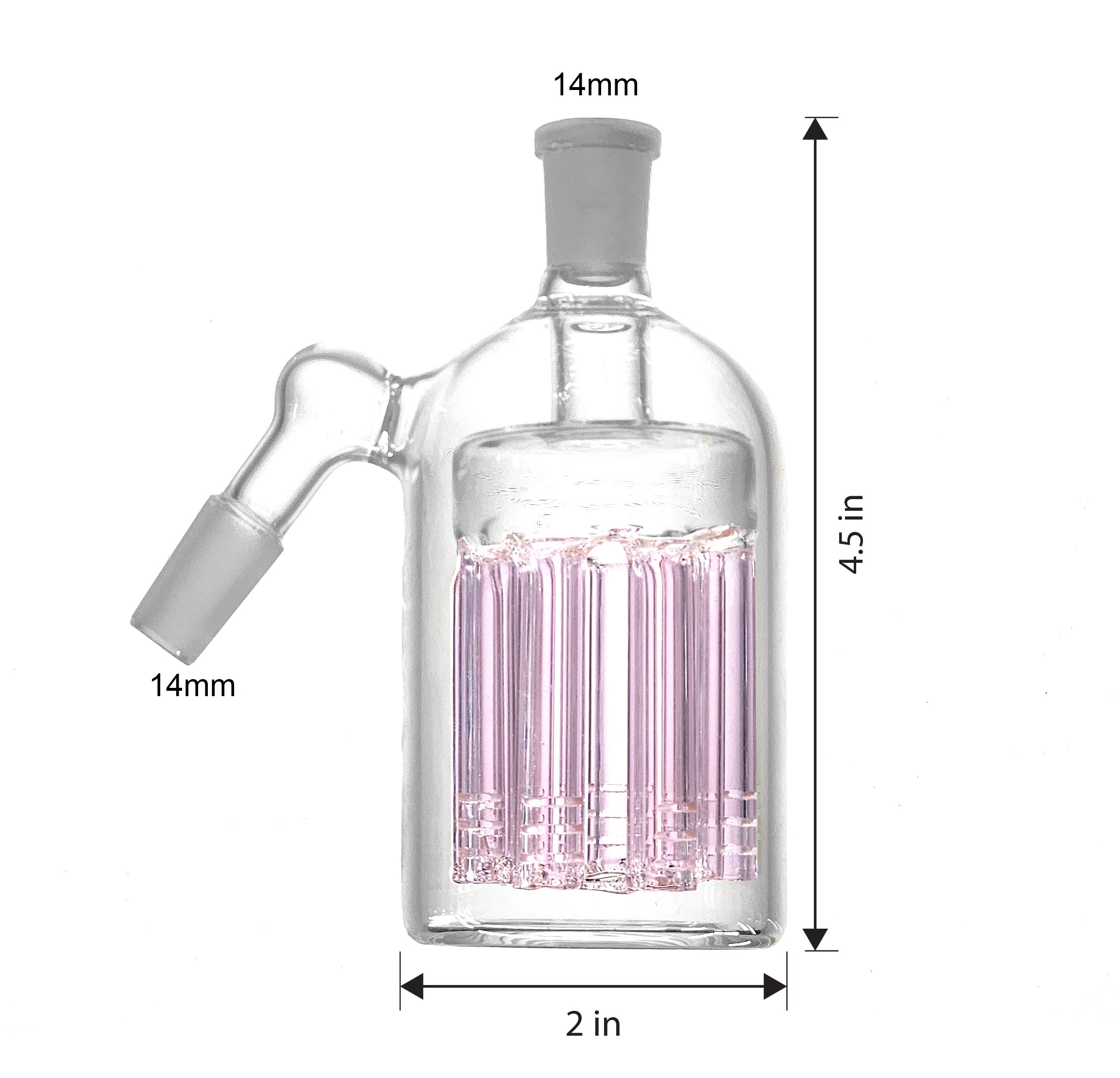 Ash Catcher 45° Degree Angle 14mm with Tree Percolator