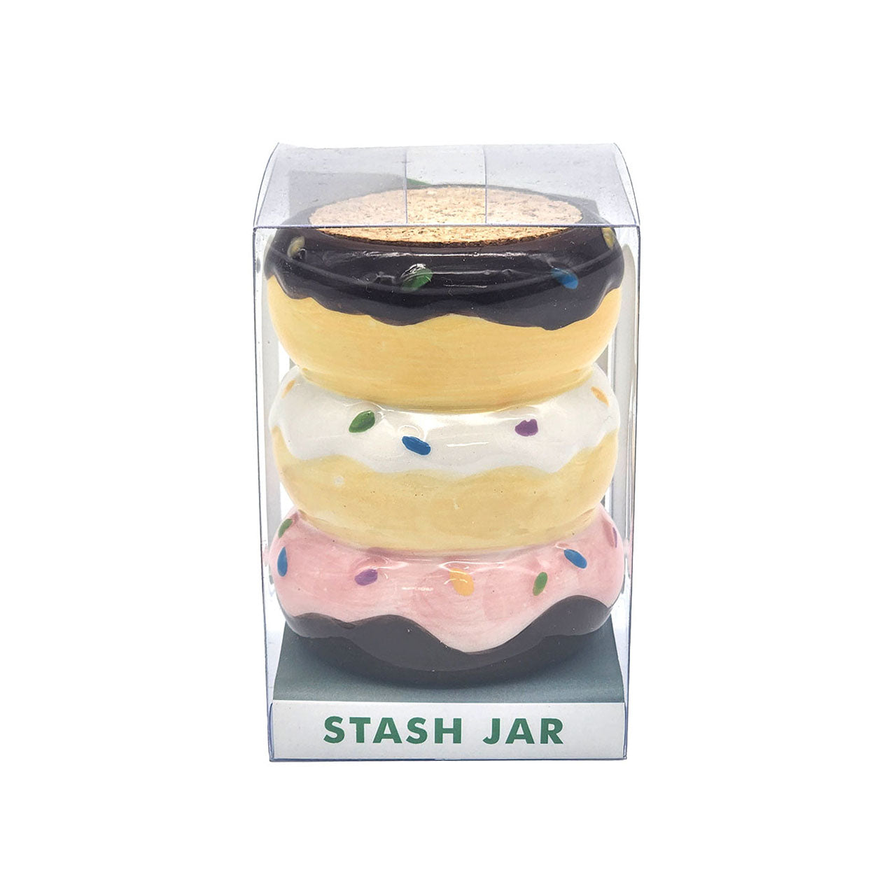 Donut Stack Ceramic Stash Jar