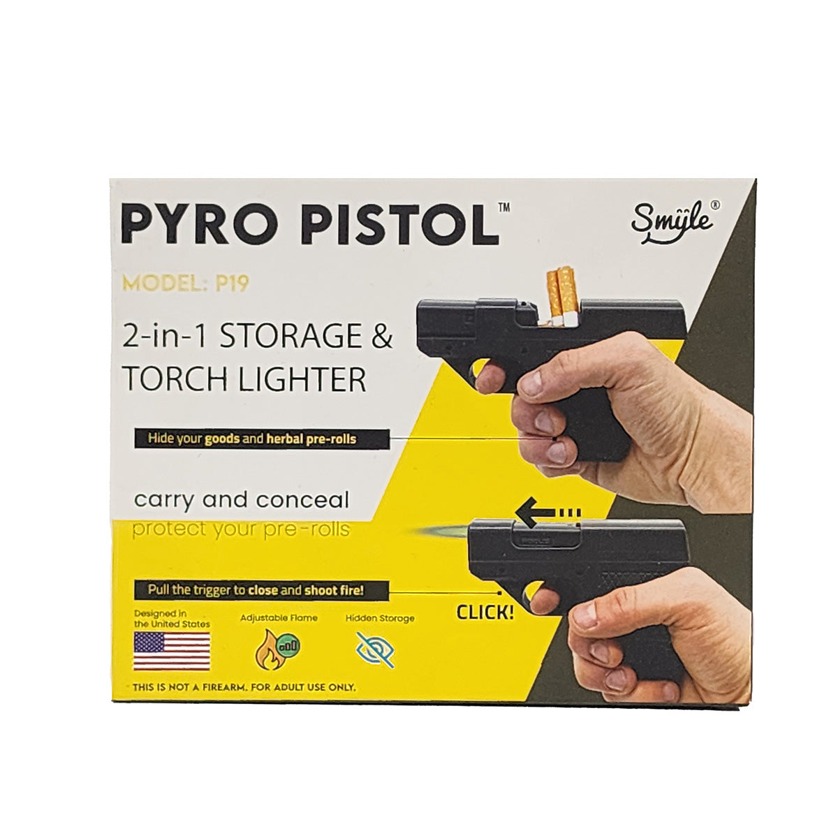 Pyro Pistol Model P19: The Ultimate 2-in-1 Storage and Torch Lighter