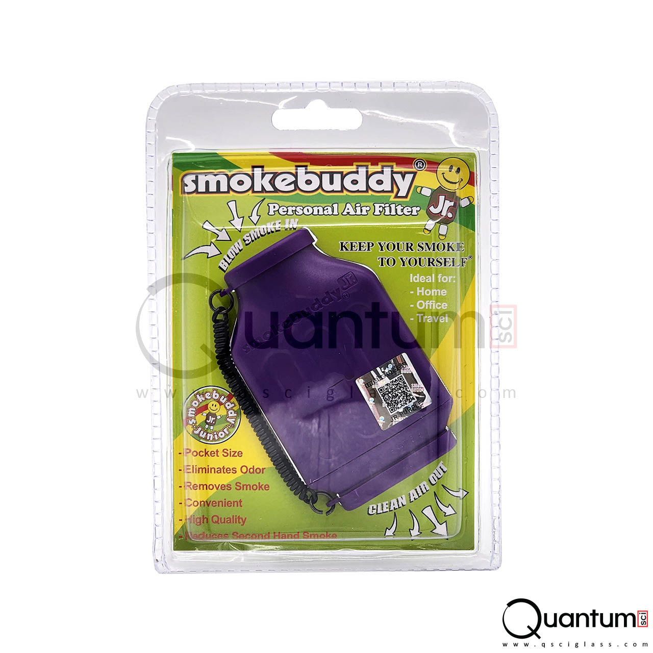 Smoke Buddy Jr Personal Air Filter - Quantum Scientific Glass