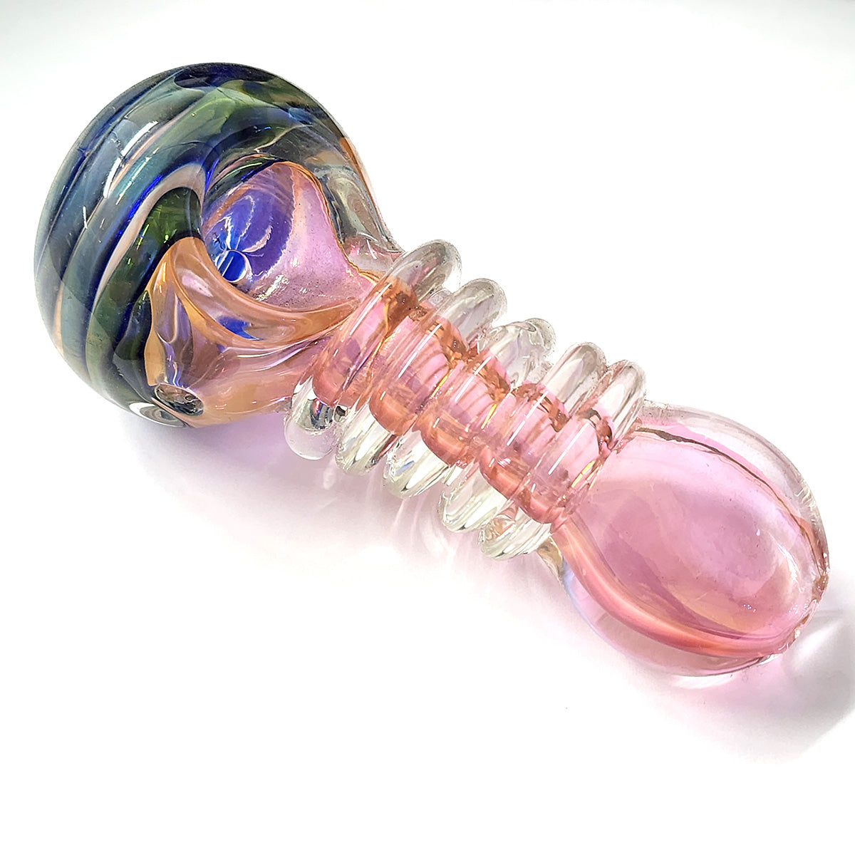 4-Inch Transparent Swirl Handpipe