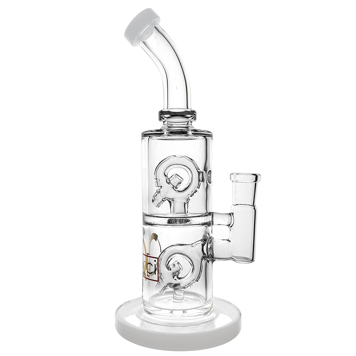 Quantum Sci Mini Double Q Percolator Water Pipe - Quantum Scientific Glass
