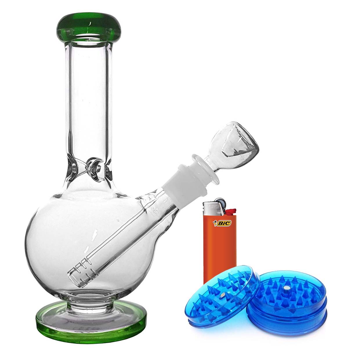 8 inch Orb Glass Bong Bundle - Quantum Scientific Glass