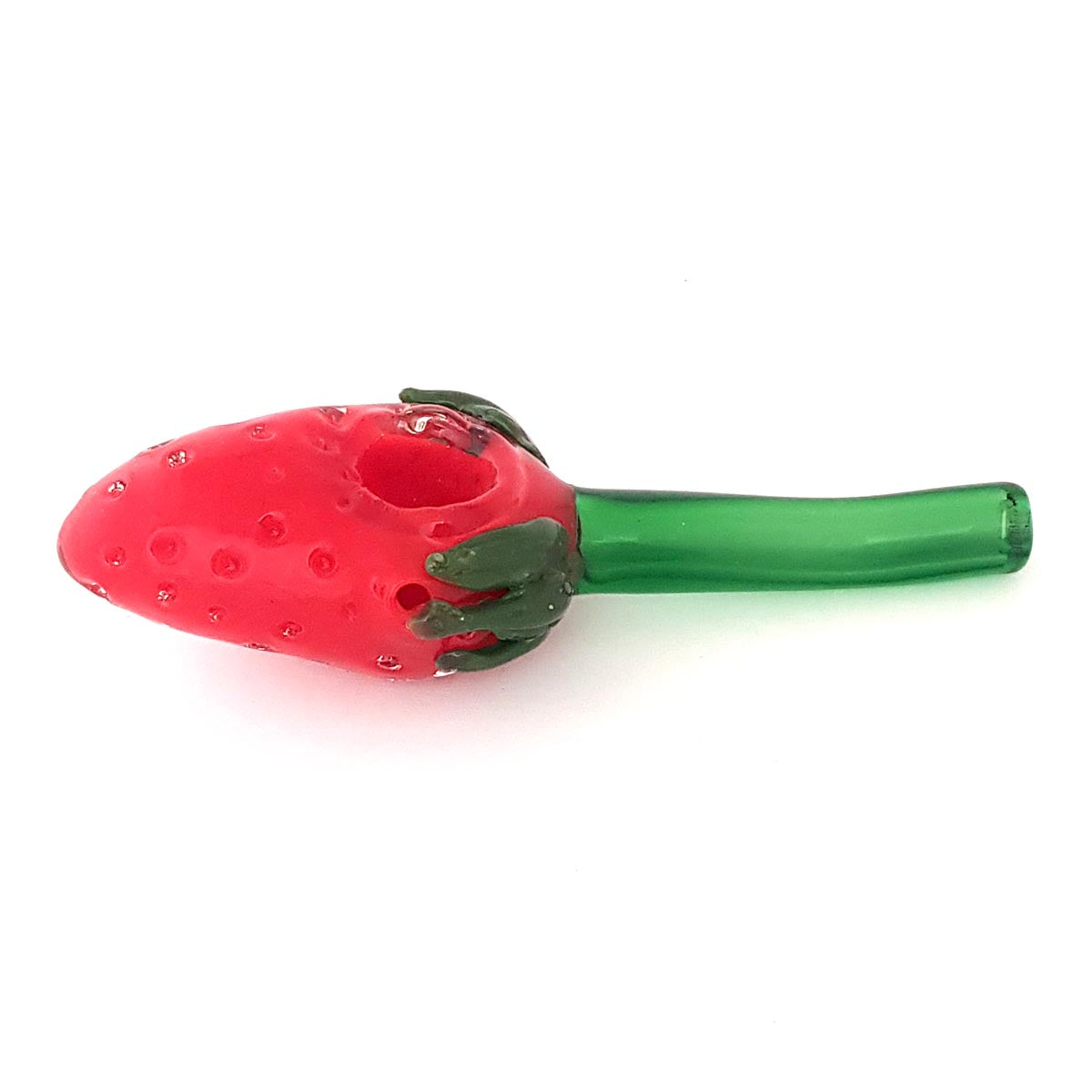 Handmade Glass Fruit Handpipe - Strawberry - Quantum Scientific Glass
