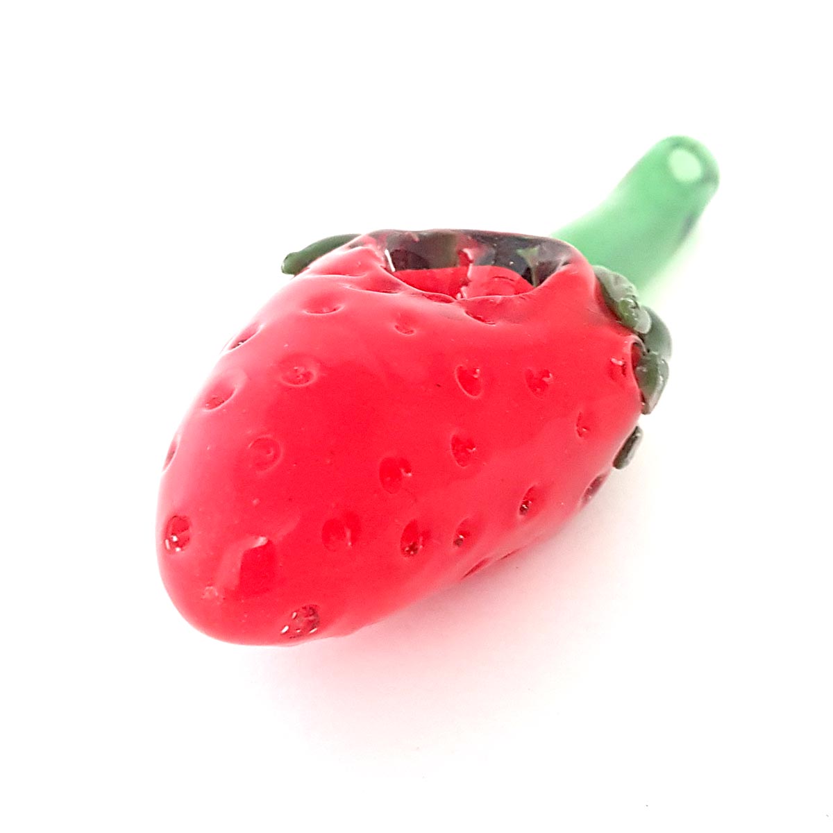 Handmade Glass Fruit Handpipe - Strawberry - Quantum Scientific Glass