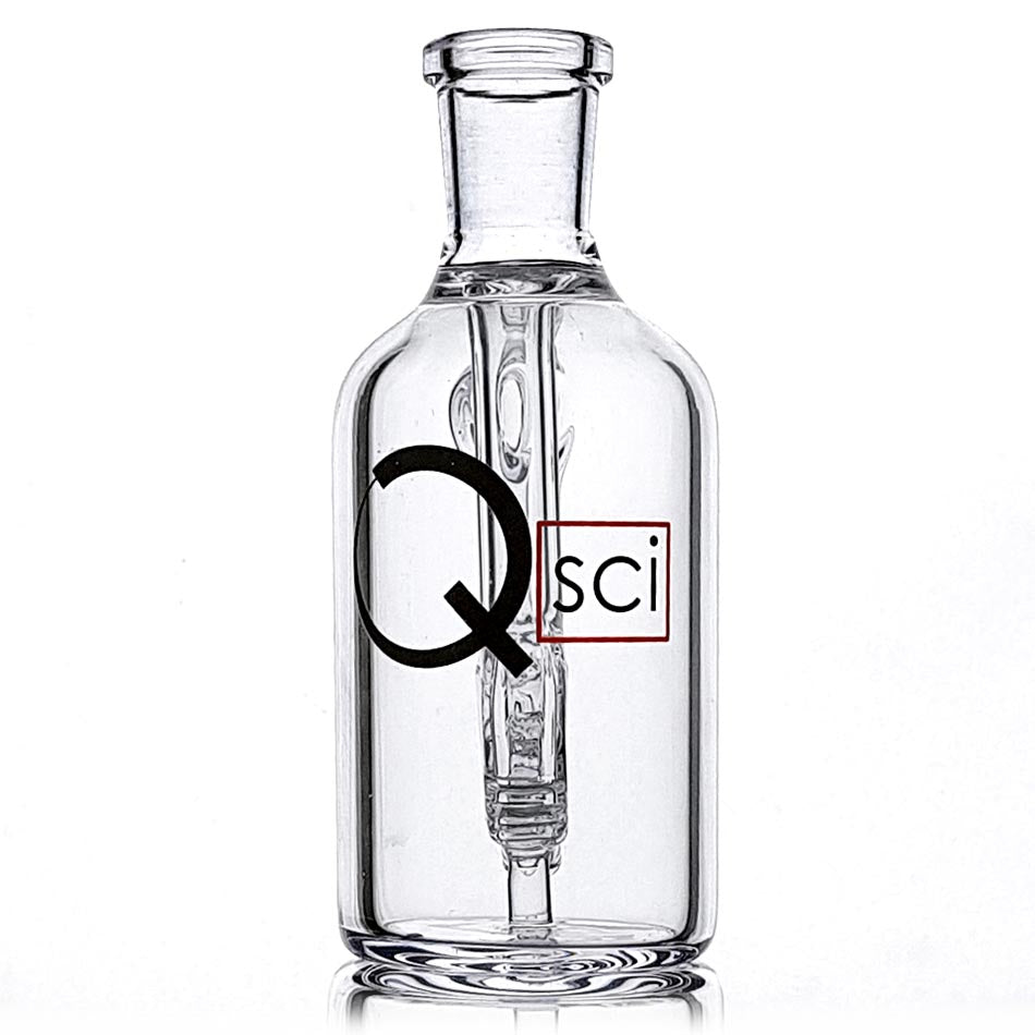 Quantum Sci 18mm Ash Catcher with Q Percolator 90 Angled - Quantum Scientific Glass