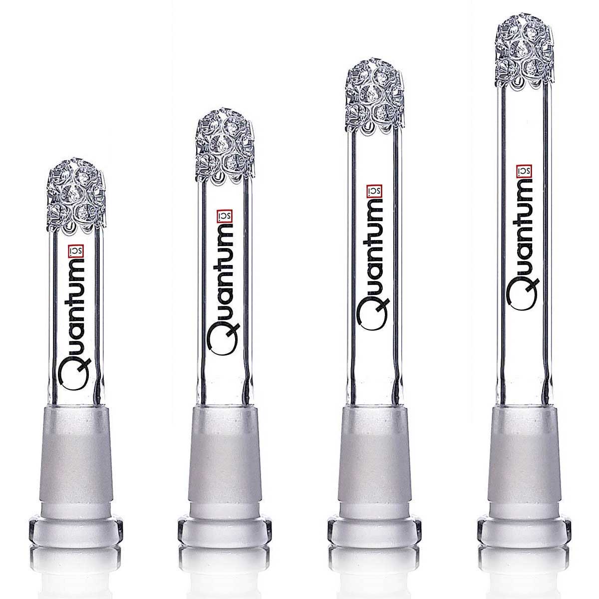 Quantum Sci Glass Downstem - Clear - Quantum Scientific Glass