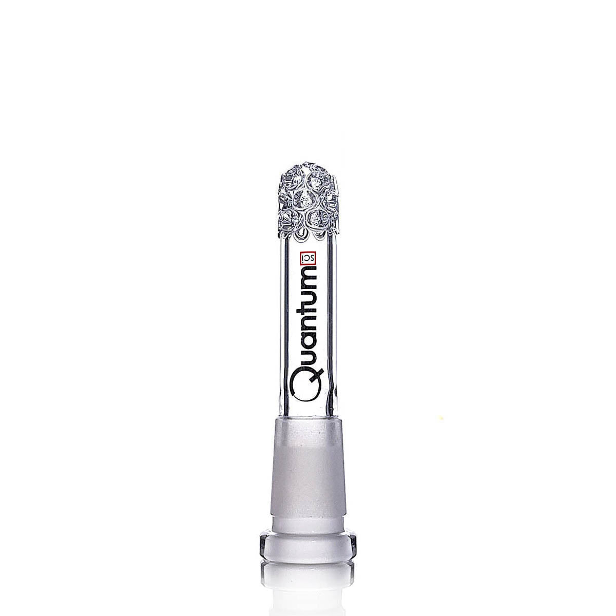 Quantum Sci Glass Downstem - Clear - Quantum Scientific Glass