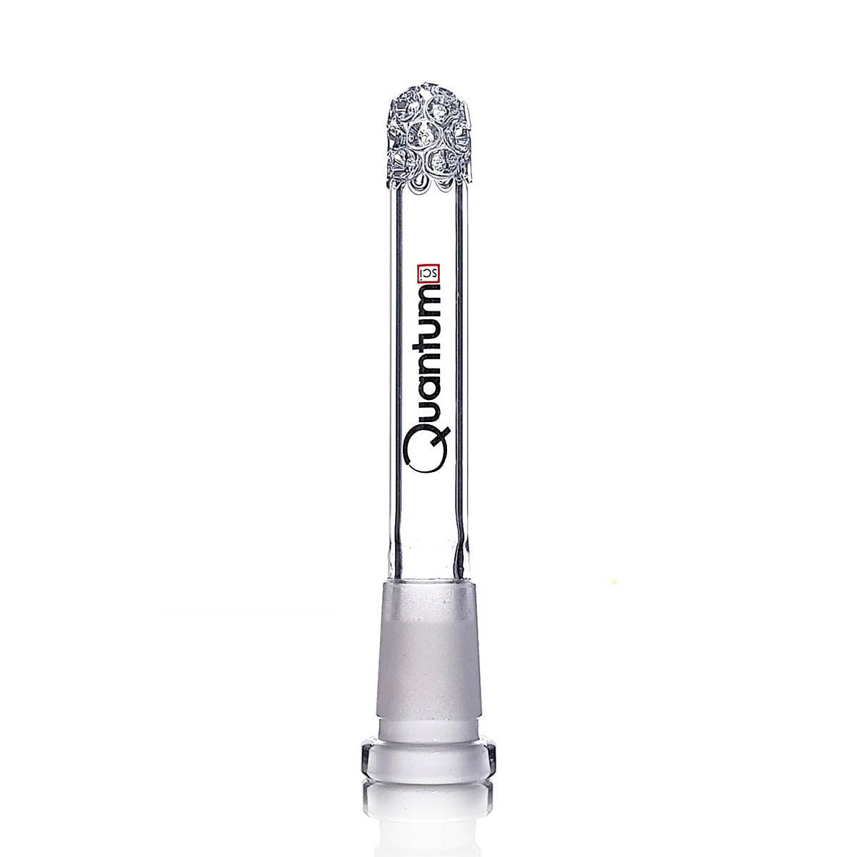 Quantum Sci Glass Downstem - Clear - Quantum Scientific Glass