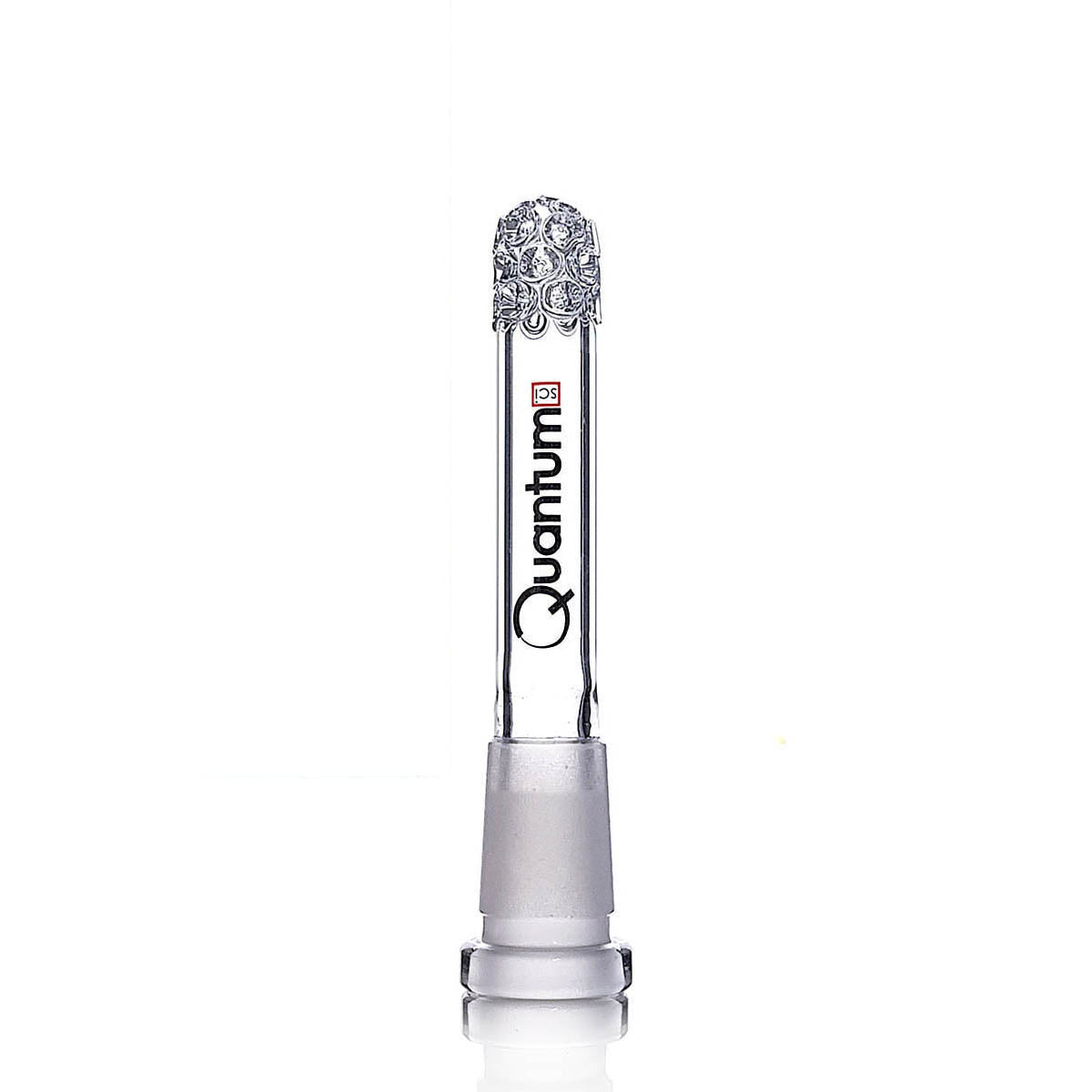 Quantum Sci Glass Downstem - Clear - Quantum Scientific Glass