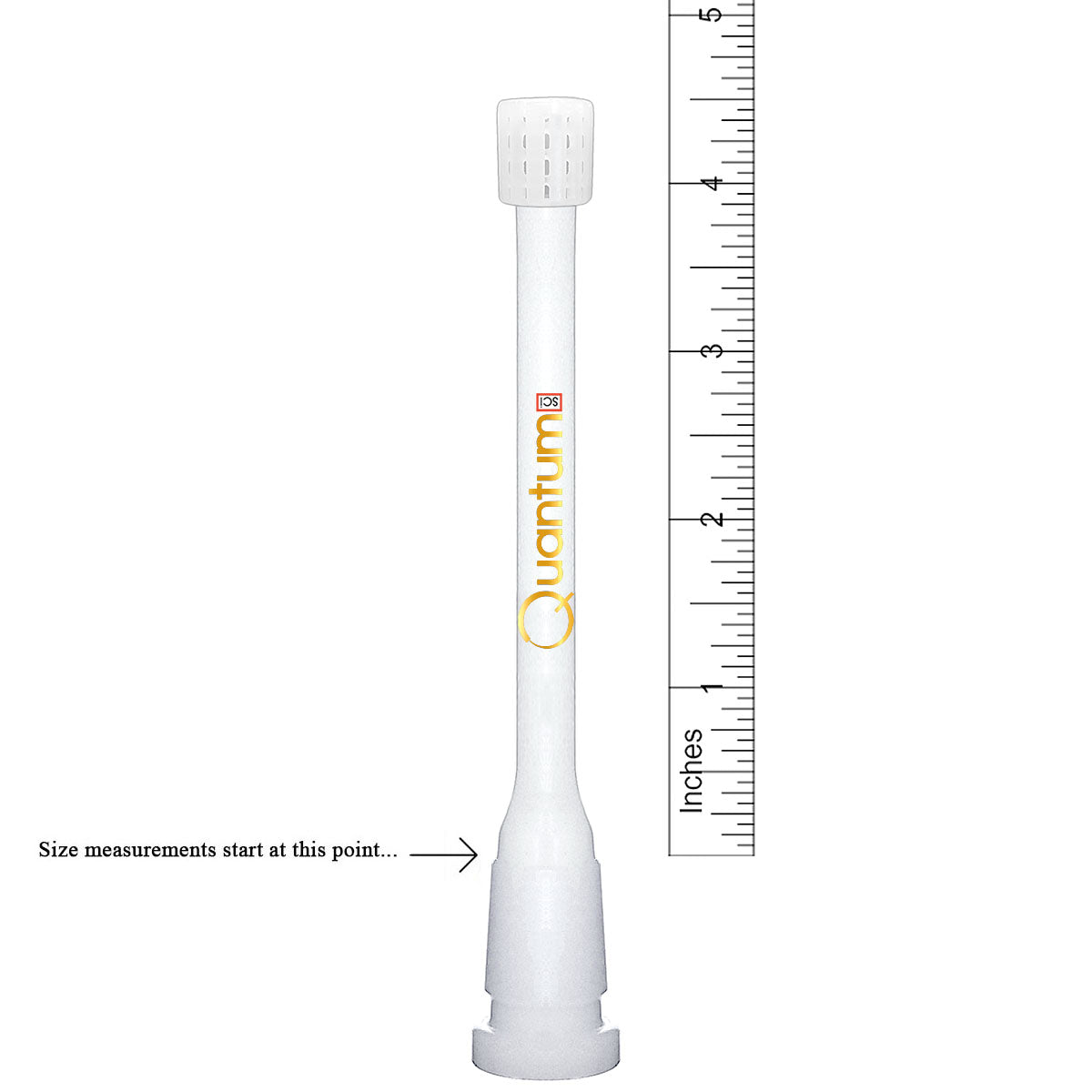 Quantum Sci Glass Downstem - White Matrix - Quantum Scientific Glass