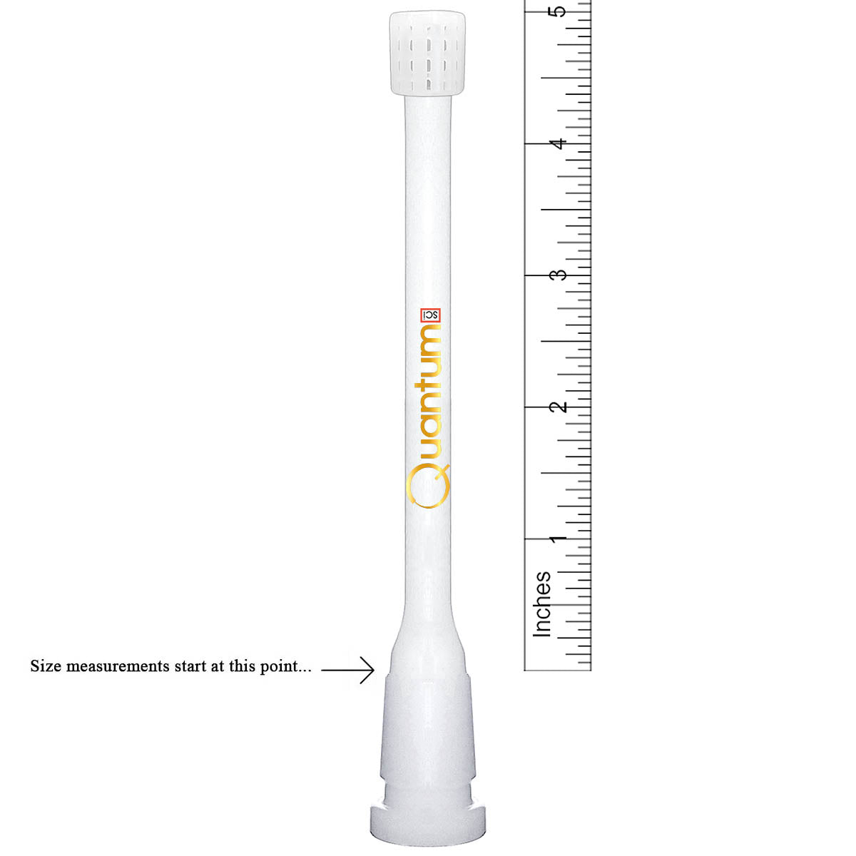 Quantum Sci Glass Downstem - White Matrix - Quantum Scientific Glass