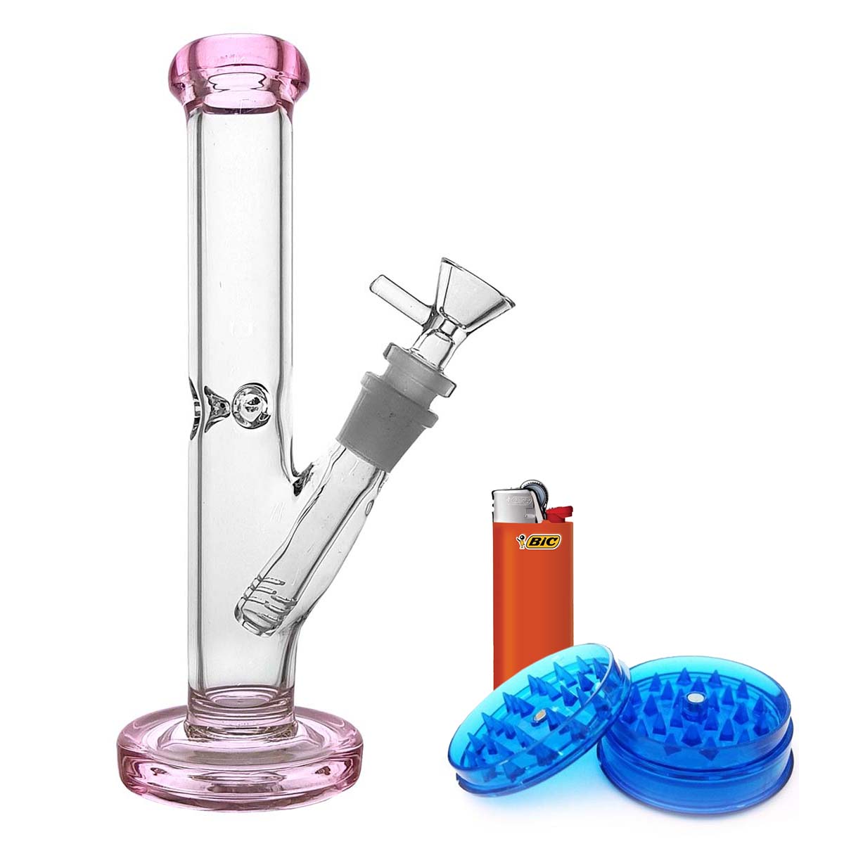 9 inch Straight Glass Bong Bundle - Quantum Scientific Glass