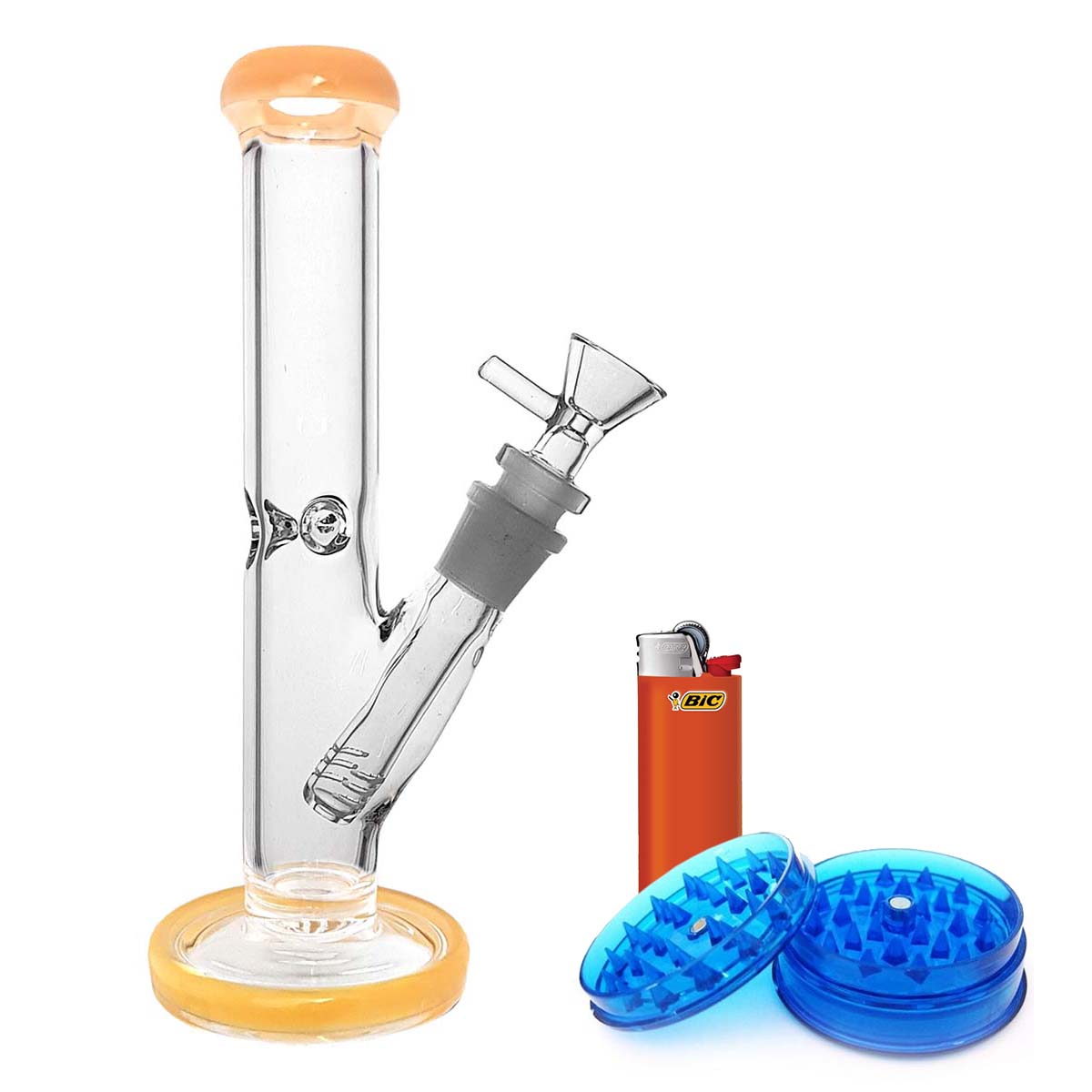 9 inch Straight Glass Bong Bundle - Quantum Scientific Glass