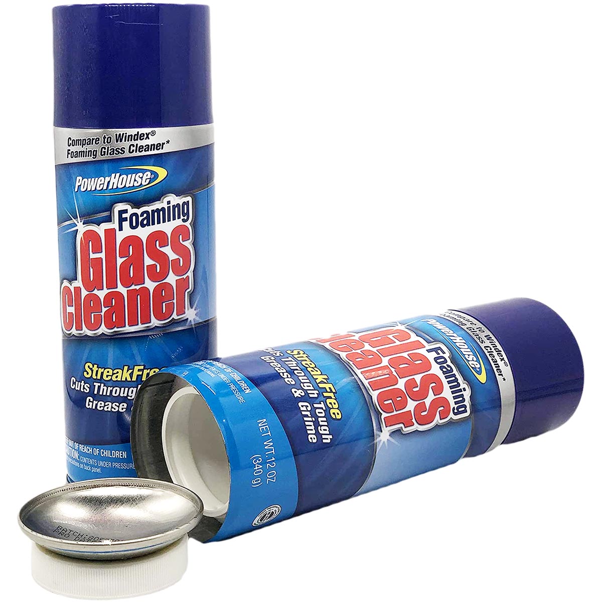 Power House Foaming Glass Cleaner Stash Can Diversion Hidden Safe - Quantum Scientific Glass
