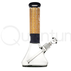 Diamond Gold Glass 14" Egyptian Hieroglyphic Water Pipe