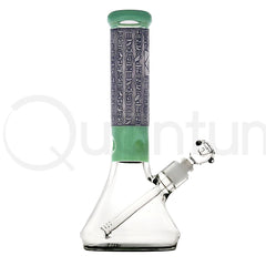 Diamond Gold Glass 14" Egyptian Hieroglyphic Water Pipe