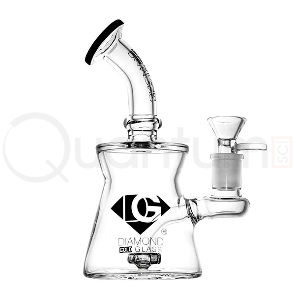 Diamond Gold Glass 6" Mini Banger Hanger