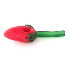 Handmade Glass Fruit Handpipe - Strawberry