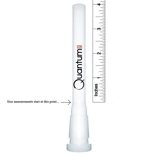 Quantum Sci Glass Downstem - White