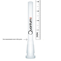 Quantum Sci Glass Downstem - White