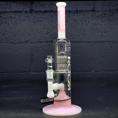 ROOR TECH FIXED 14" 50X5 BARREL BUBBLER BLUE & WHITE