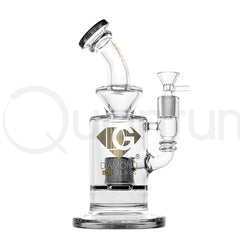 Diamond Glass Gold 8" Banger Hanger Rig