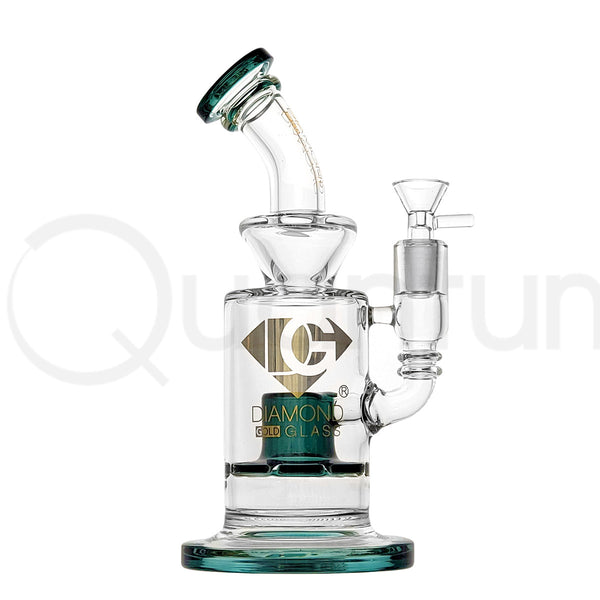 Diamond Glass Gold 8" Banger Hanger Rig