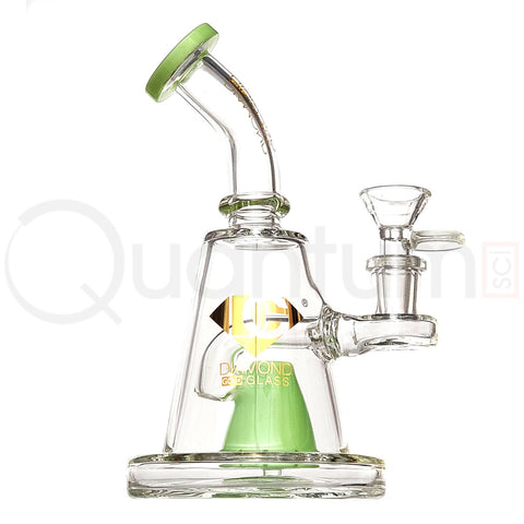 Diamond Gold Glass 6" Pyramid Banger Hanger