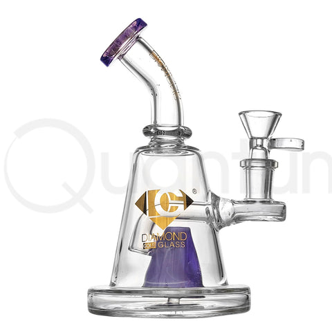 Diamond Gold Glass 6" Pyramid Banger Hanger
