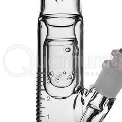 HiSi 16" Straight Glass Bong Junior Double U Perc USJ2