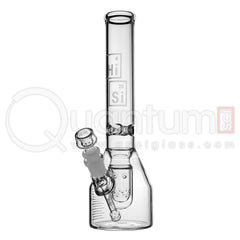 HiSi 13" Junior Double U Perc Glass Bong